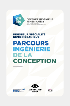 Sans-titre-16 Visuel de la plaquette "Parcours Ingénierie de la conception" avec un lien pointant sur le document pdf de 20 pages.